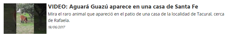 aguará en tacural 