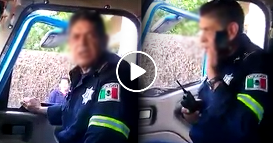 Policía escrachado