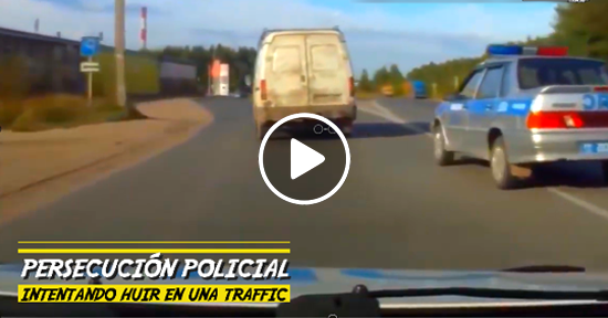 Mega persecución 🚐💨 🚓💨al estilo Ruso