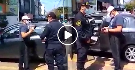 Policías de Perú se hace respetar