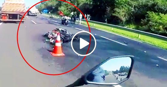 Accidente de motos en Brasil