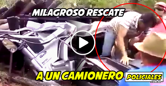 Rescate a un camionero