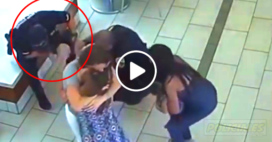 policías salvan un bebé