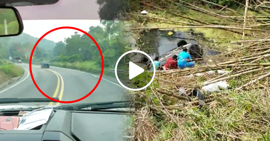 borrachos caen por un barranco