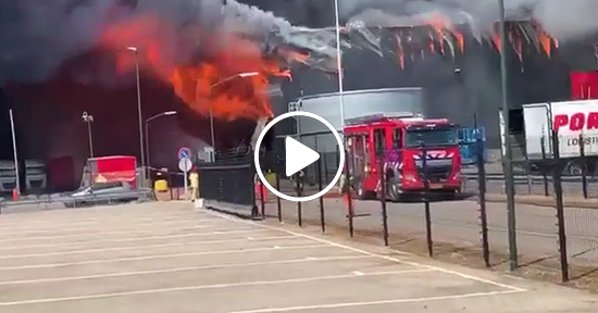 Incendio en Holanda