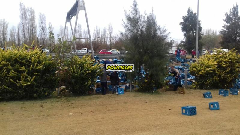 Accidente camión cervezas