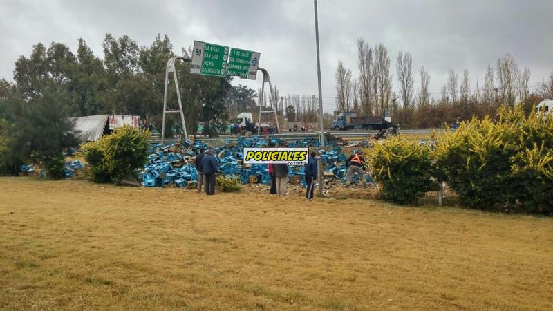 Accidente camión cervezas