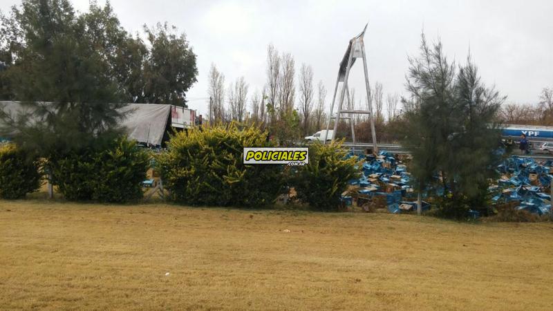 Accidente camión cervezas