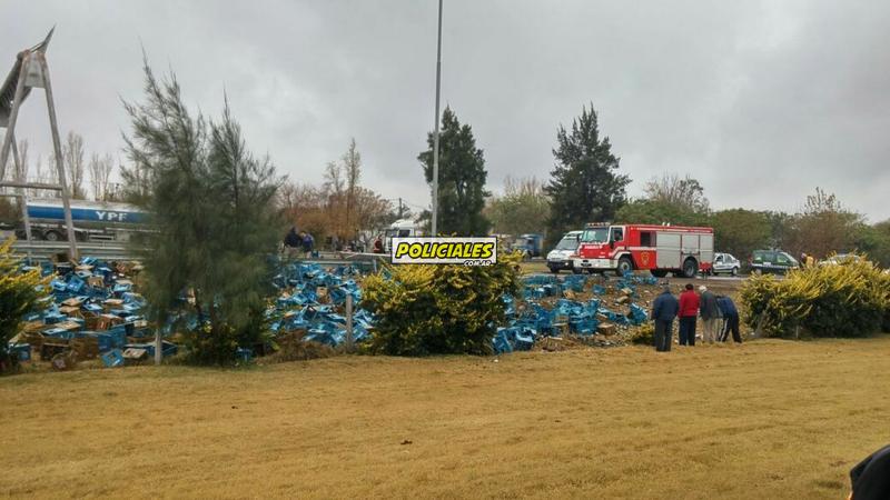 Accidente camión cervezas