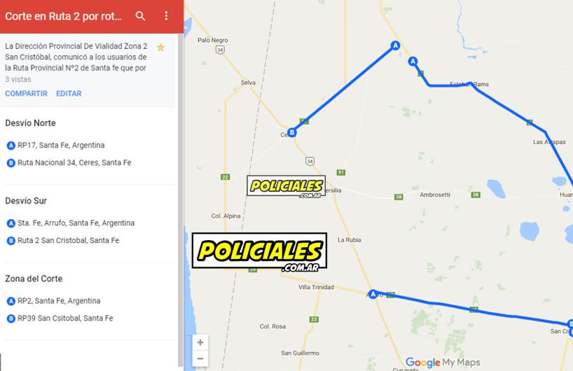 mapa corte